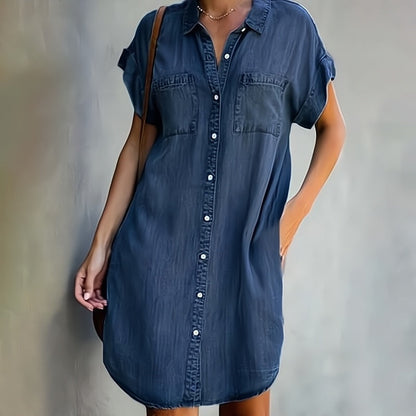 Daphné – Robe en jean chic