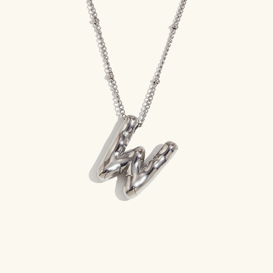 Collier initial en or Balloon