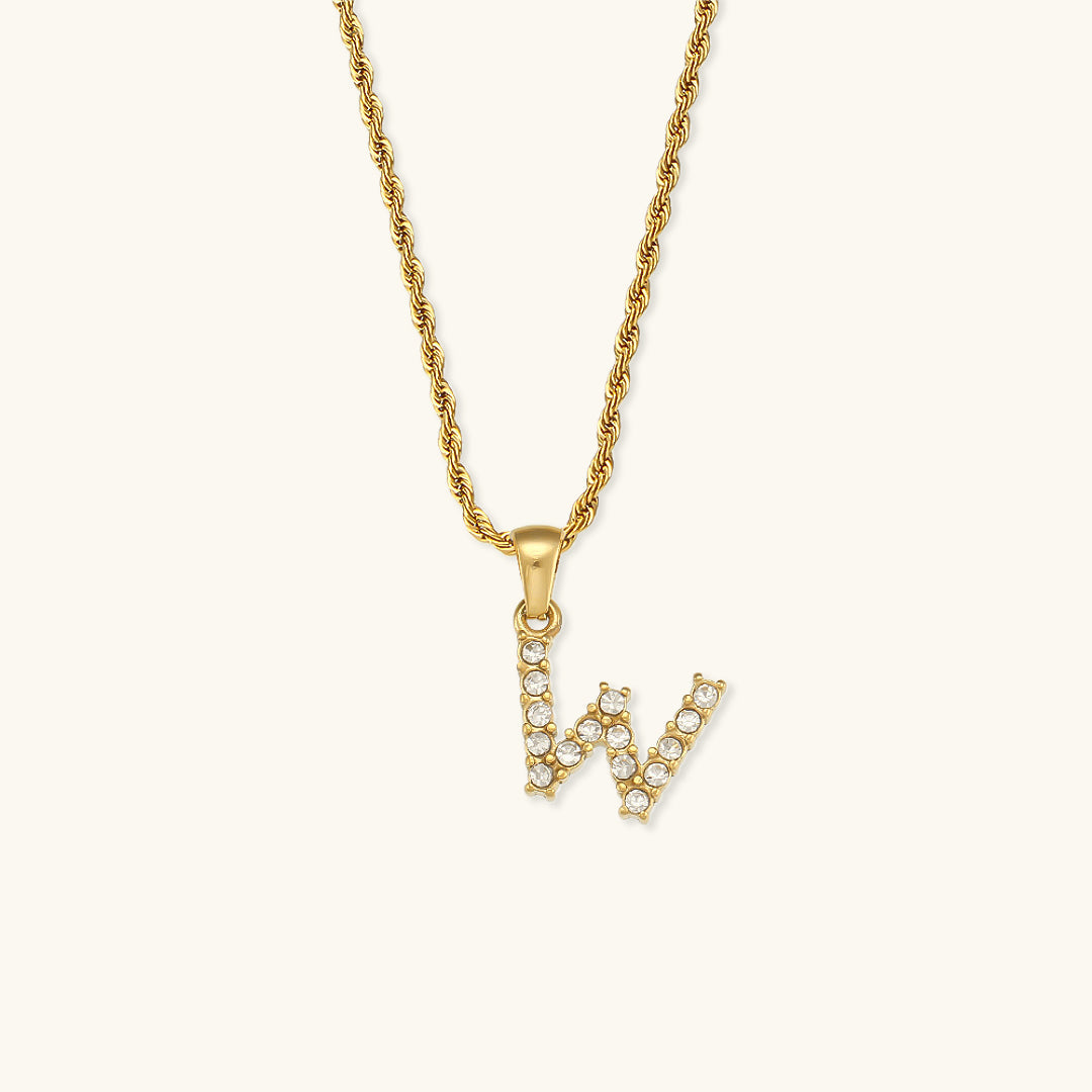 Maeve - Collier de diamants avec initiales