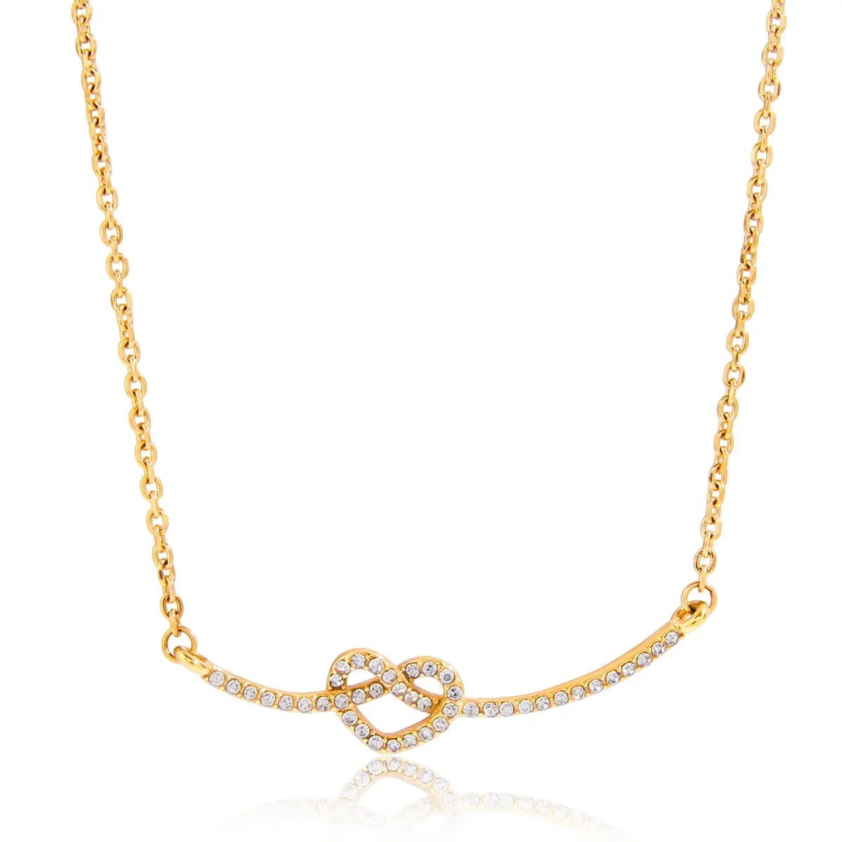 Valeria – Collier en forme de cœur brillant