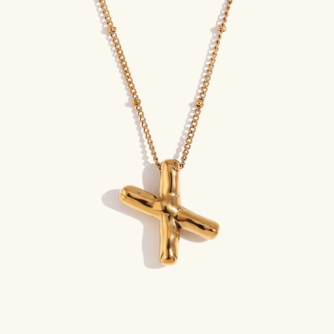 Collier initial en or Balloon
