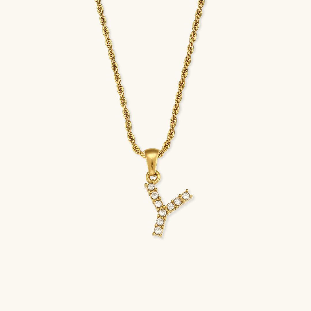Maeve - Collier de diamants avec initiales