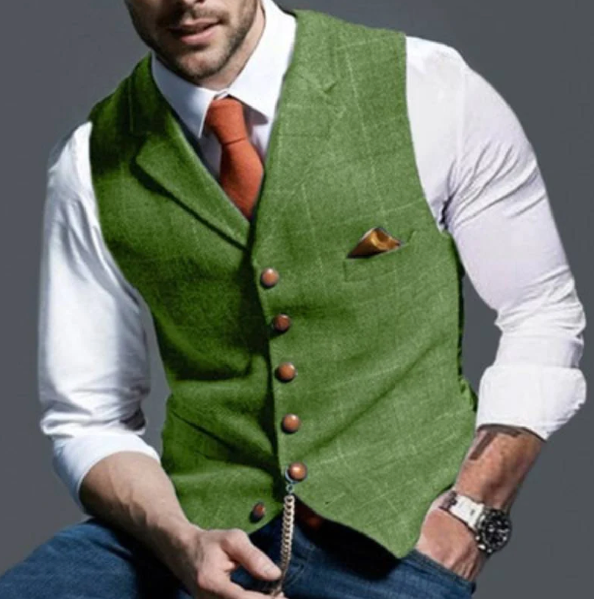 Jericho - gilet carreaux homme