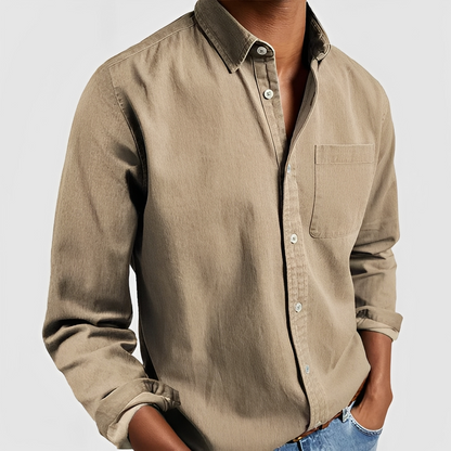 Haise - Chemise homme à manches longues et décontractée