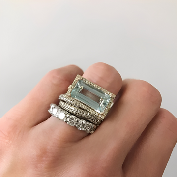 Ailyn – Ensemble de Bagues en Argent Vintage
