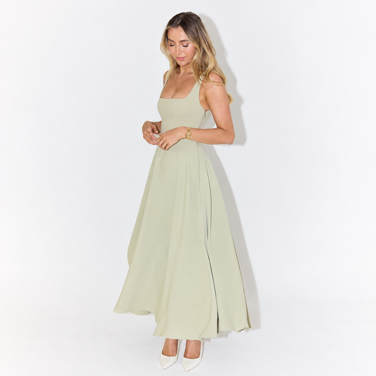 Melisandre - Robe Midi Femme, Élégante & Polyvalente