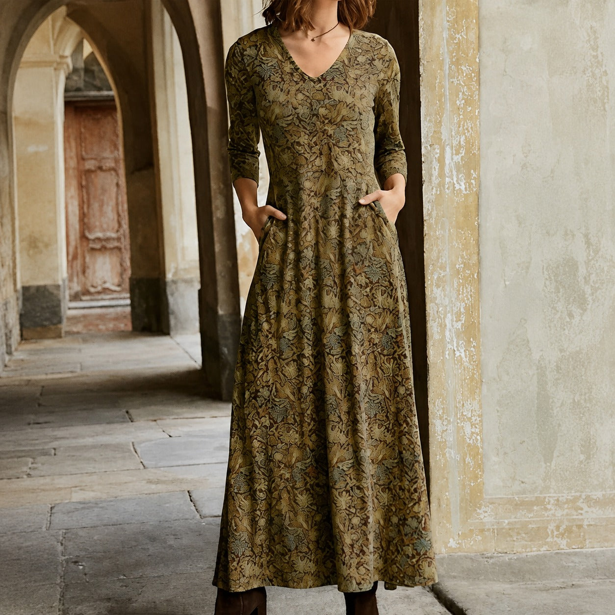Sophie - Robe classique à manches longues pour femmes