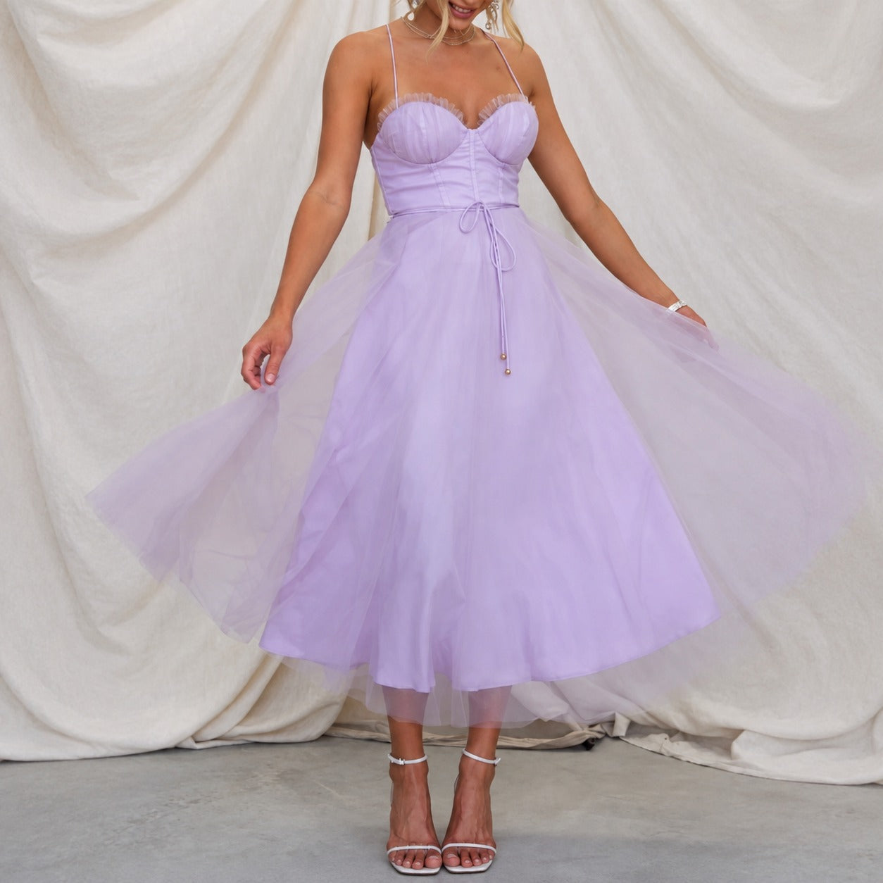 Jana - Robe midi pour les jours chauds