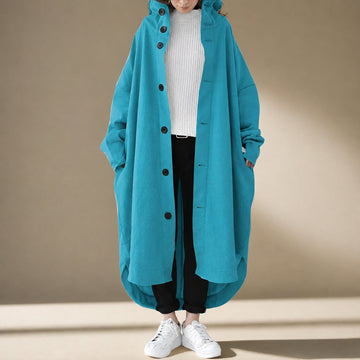 Jennica - Trench-coat long et ample pour femmes
