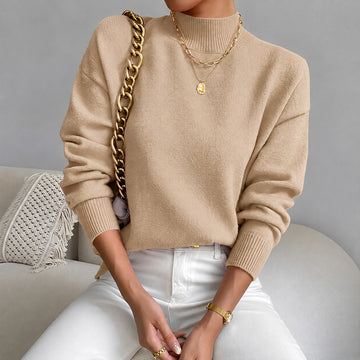 Roxana - Pull élégant à col mi-haut pour femme