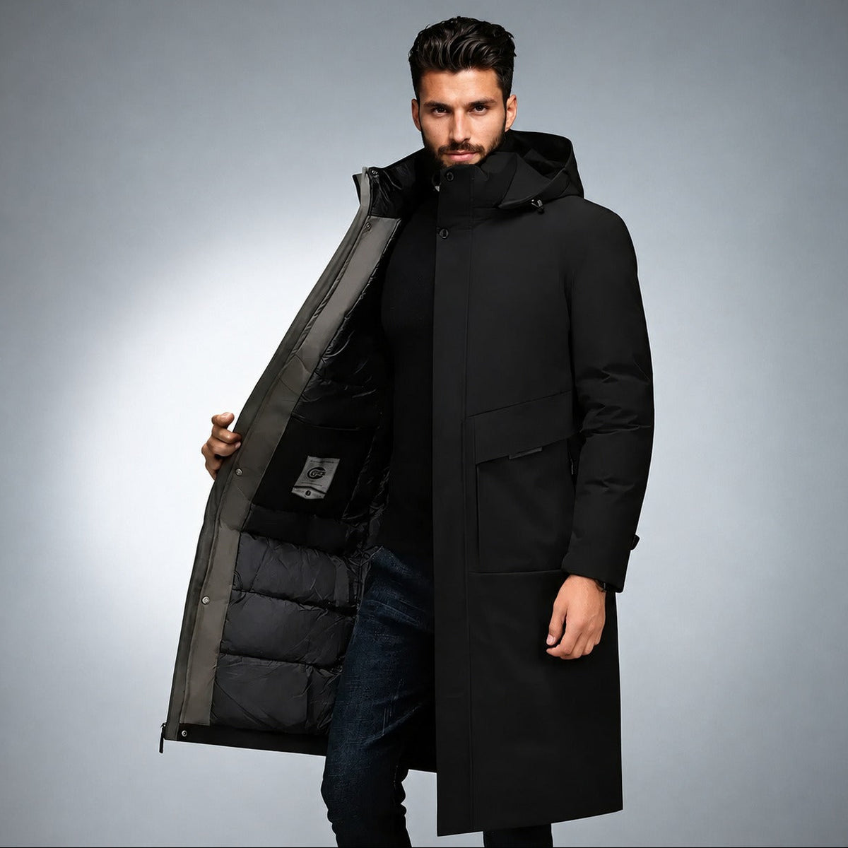 Viktor - Manteau long et chaud pour l'hiver