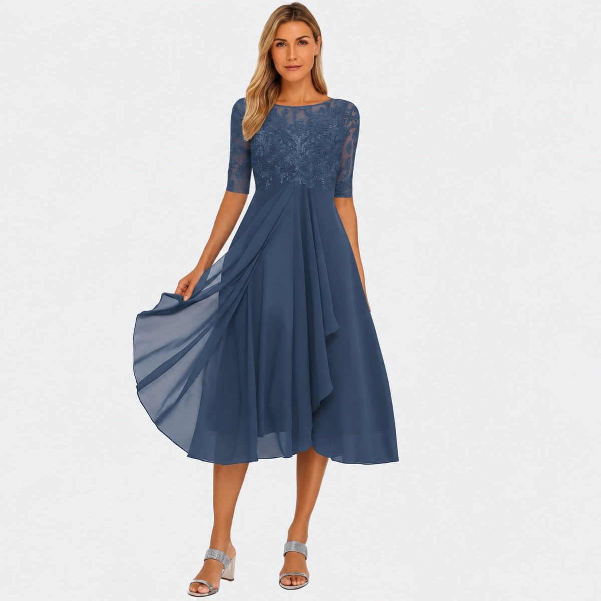 Ximena - Robe élégante pour femmes longueur genou