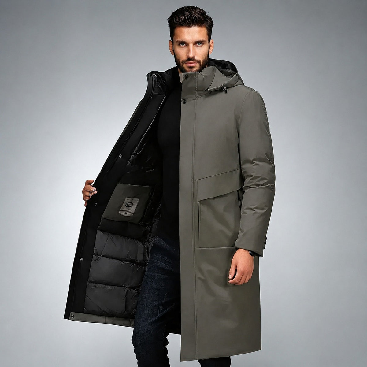 Viktor - Manteau long et chaud pour l'hiver