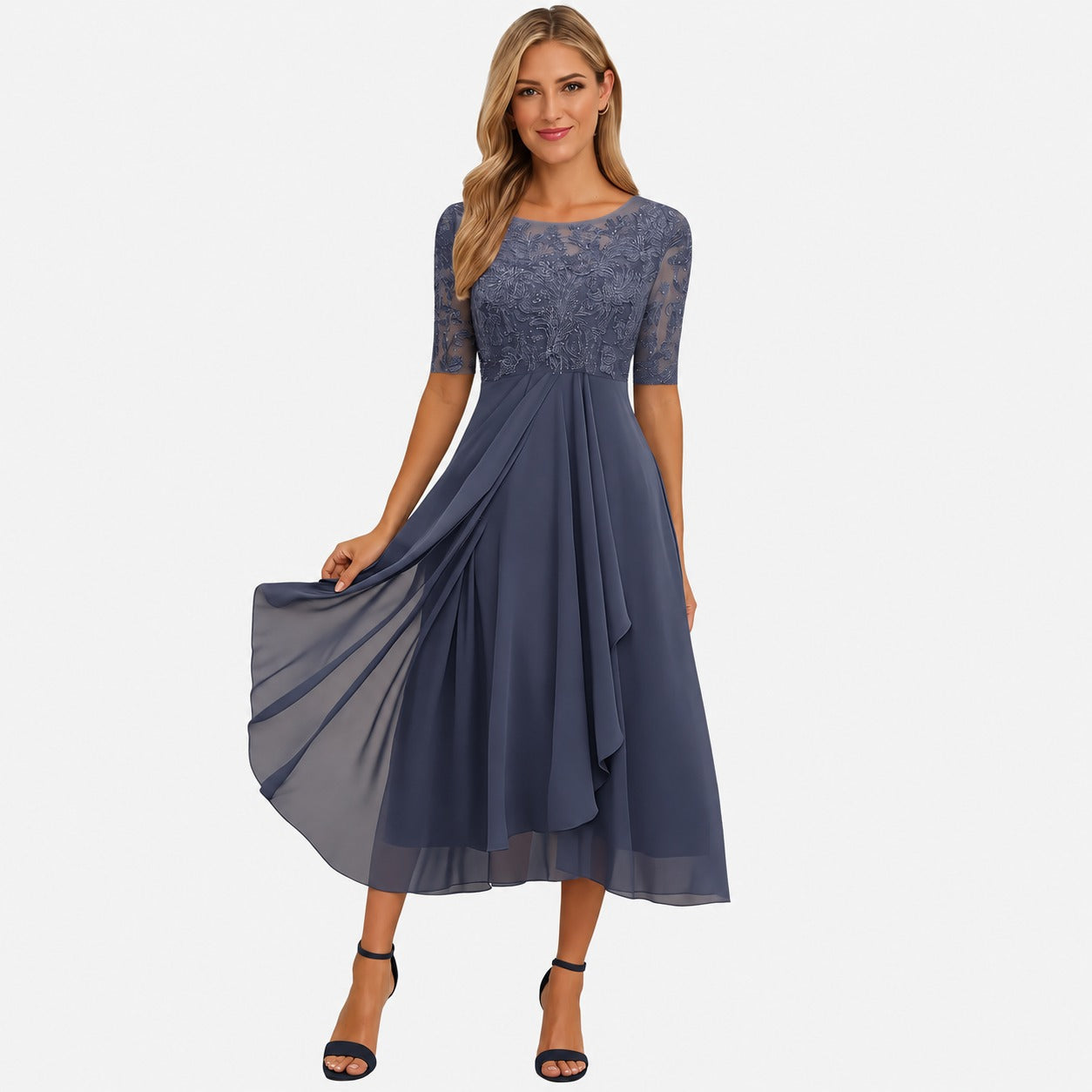 Ximena - Robe élégante pour femmes longueur genou