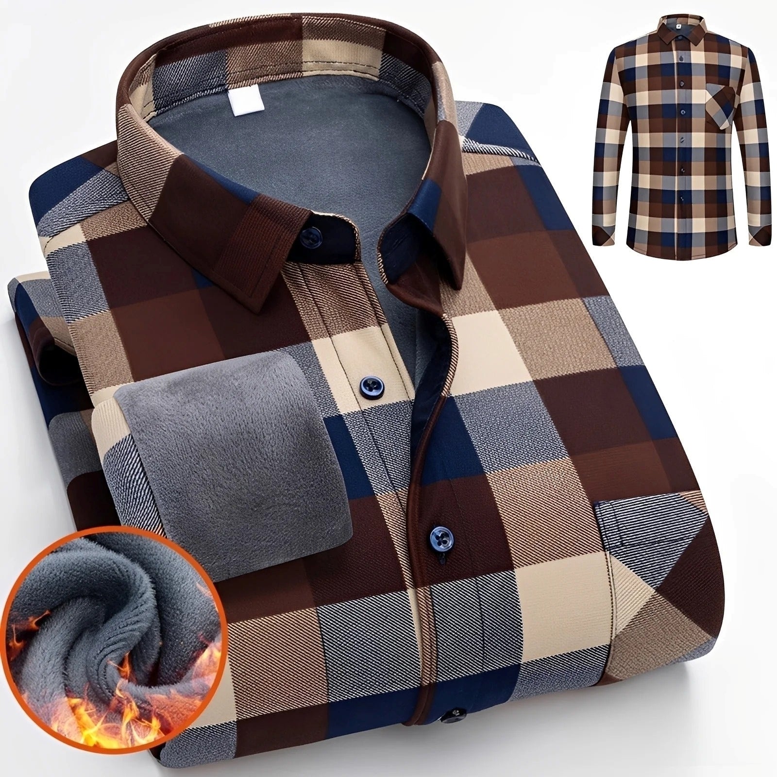Anton - Chemise à carreaux élégante et chaude pour hommes