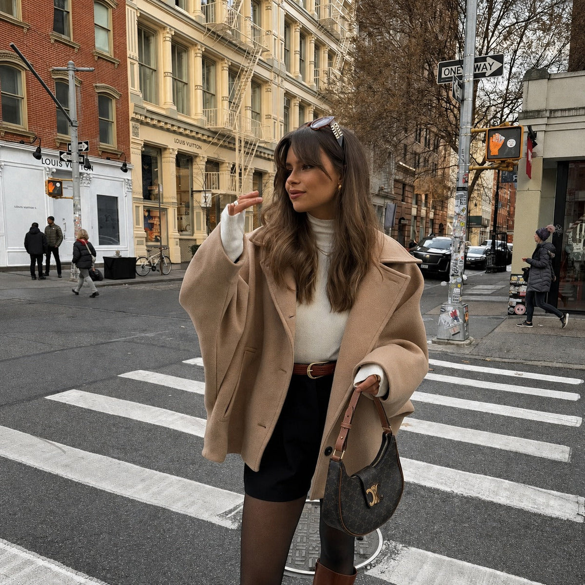 Elena - Manteau oversize à double boutonnage