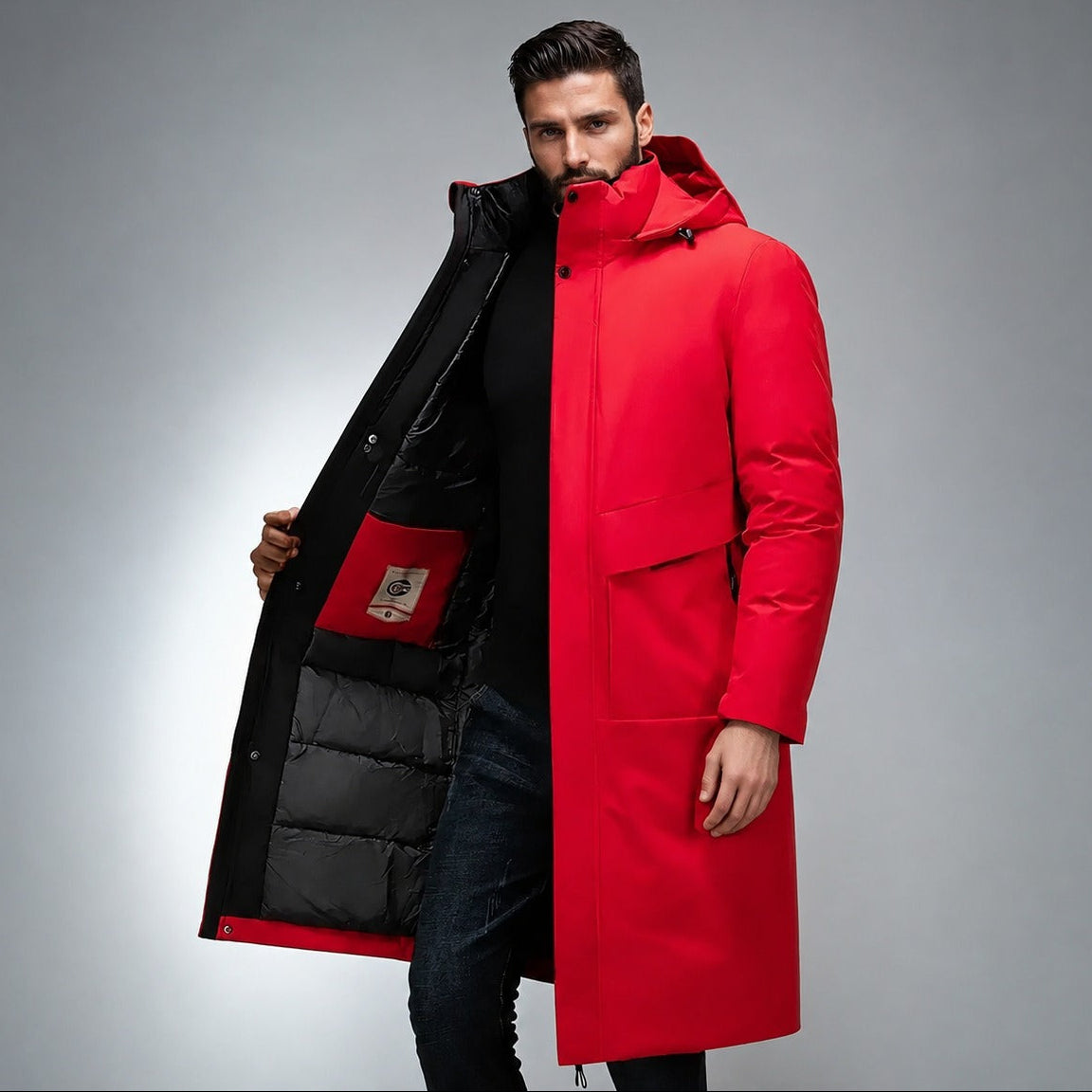 Viktor - Manteau long et chaud pour l'hiver