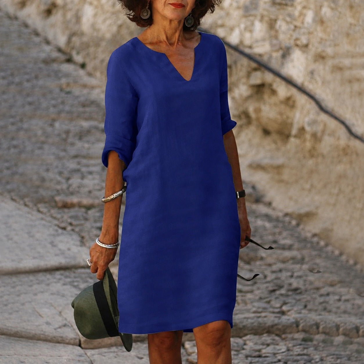 Sara - Robe élégante et unie