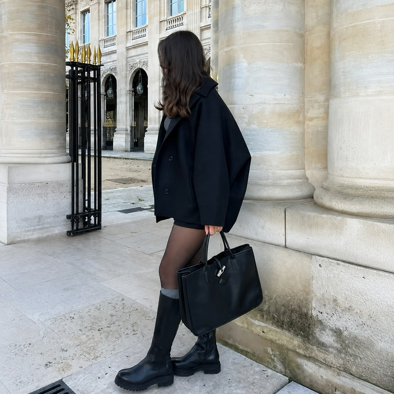 Elena - Manteau oversize à double boutonnage