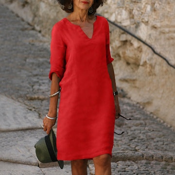 Sara - Robe élégante et unie