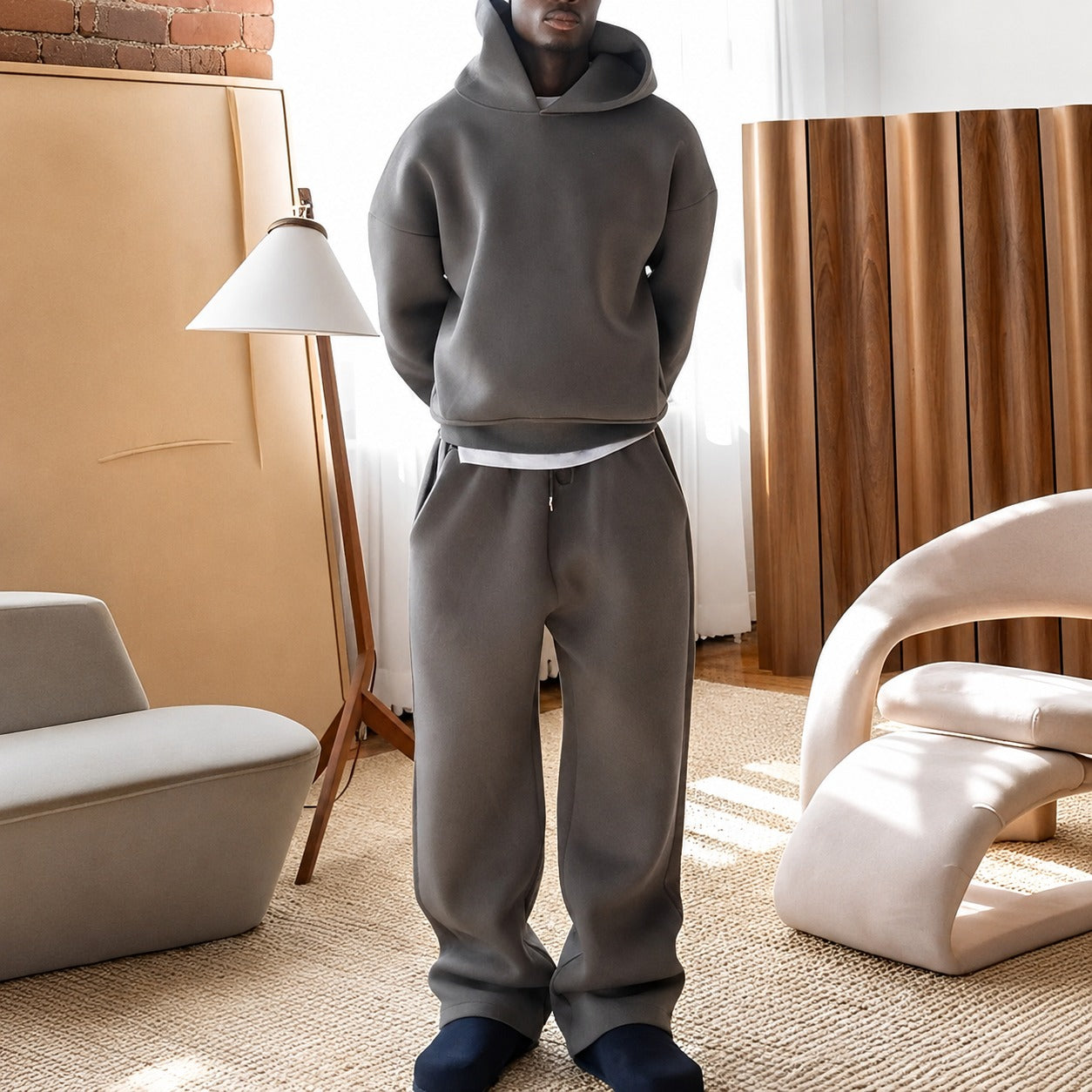 Marco - Ensemble décontracté avec sweat à capuche oversize pour hommes