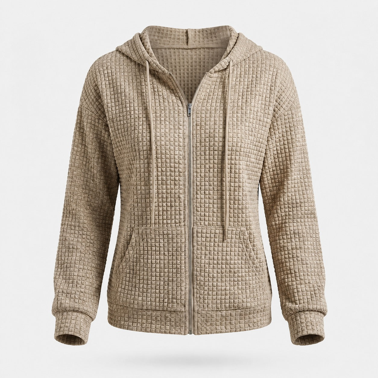 Kristel - Veste à capuche en piqué gaufré