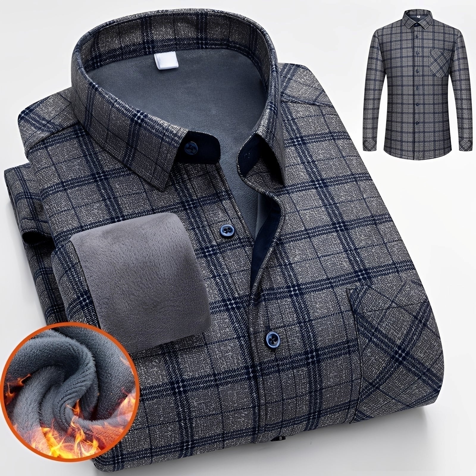 Anton - Chemise à carreaux élégante et chaude pour hommes
