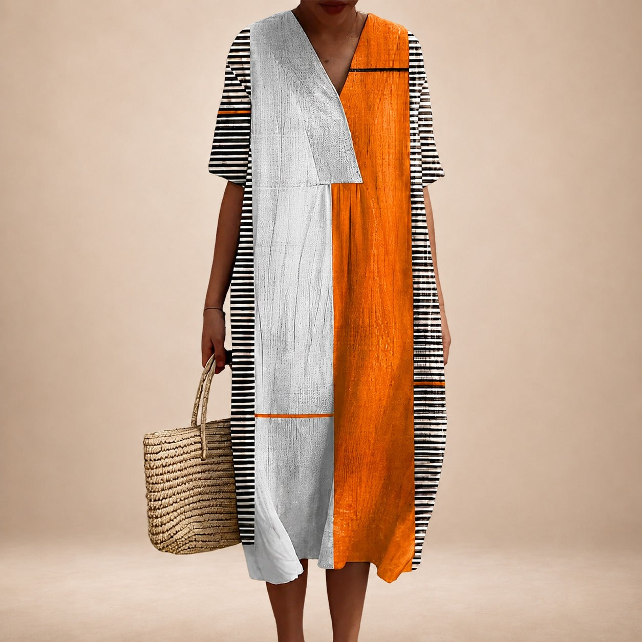 Leilani - Robe élégante pour femmes avec col en V