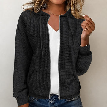 Kristel - Veste à capuche en piqué gaufré
