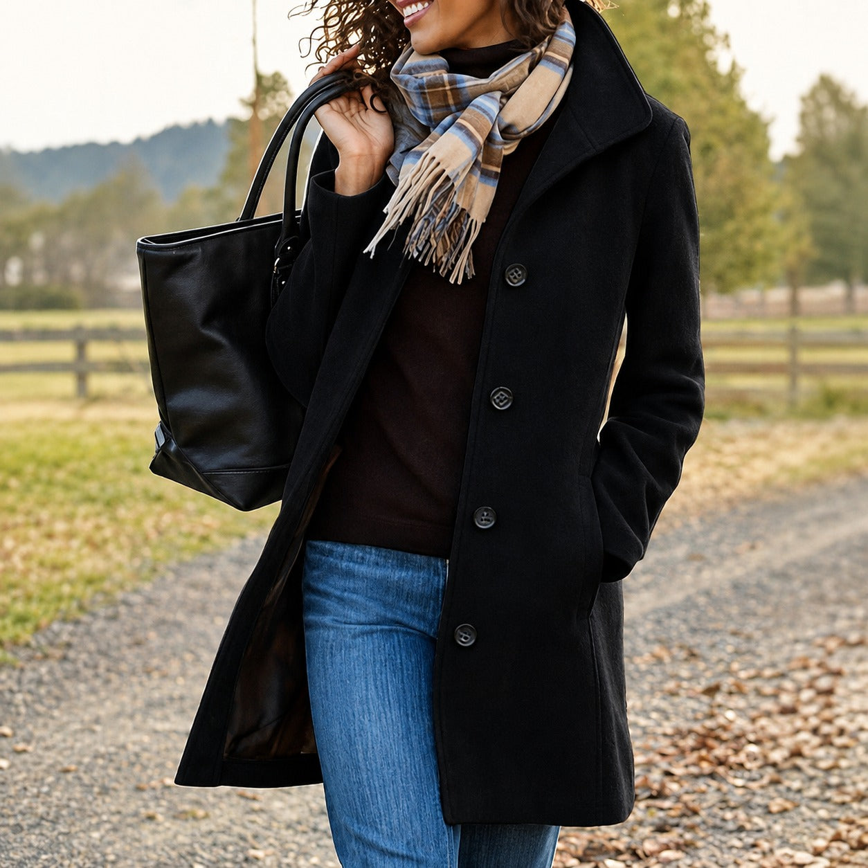 Harper - Manteau chaud mi-long