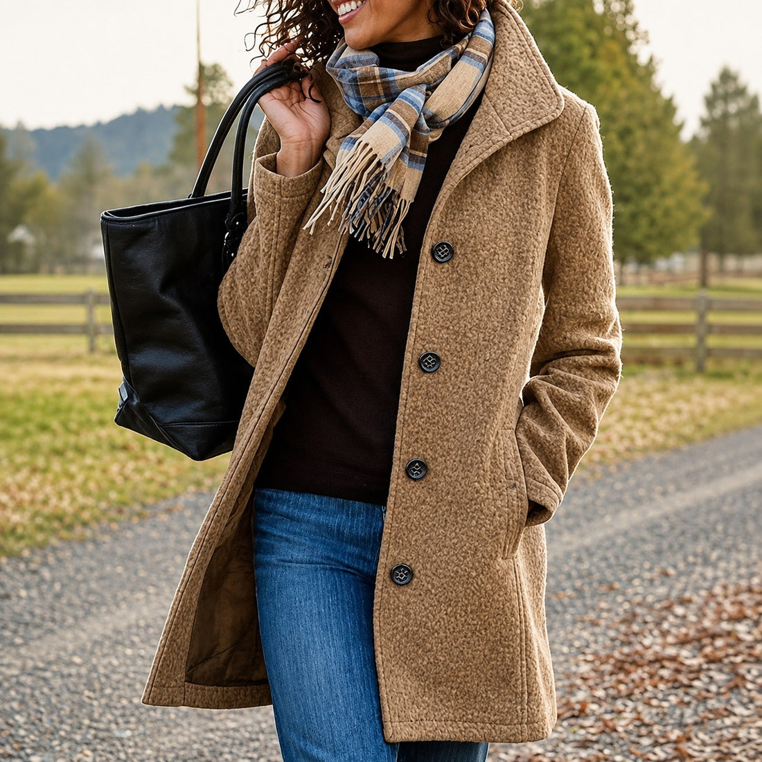 Harper - Manteau chaud mi-long