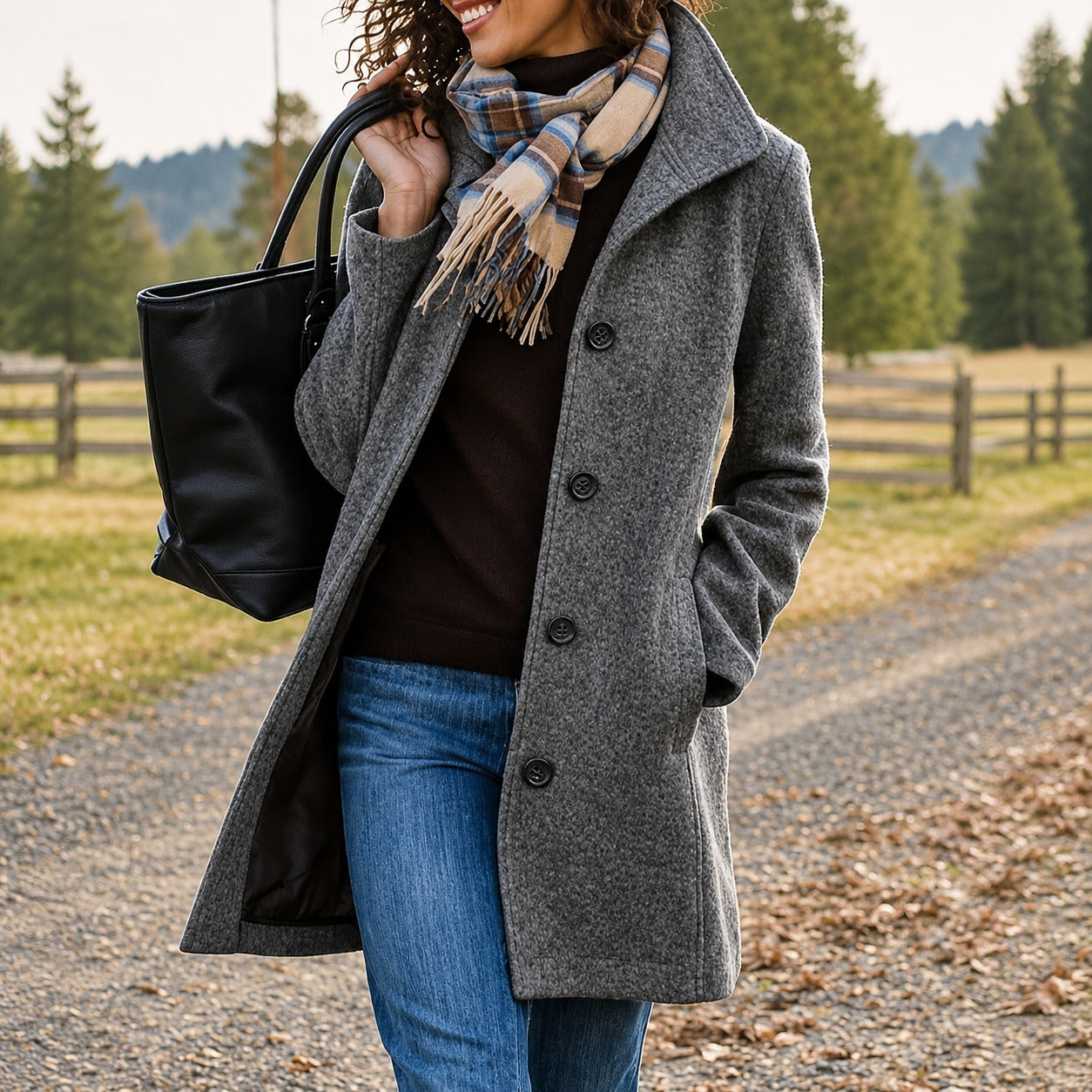 Harper - Manteau chaud mi-long