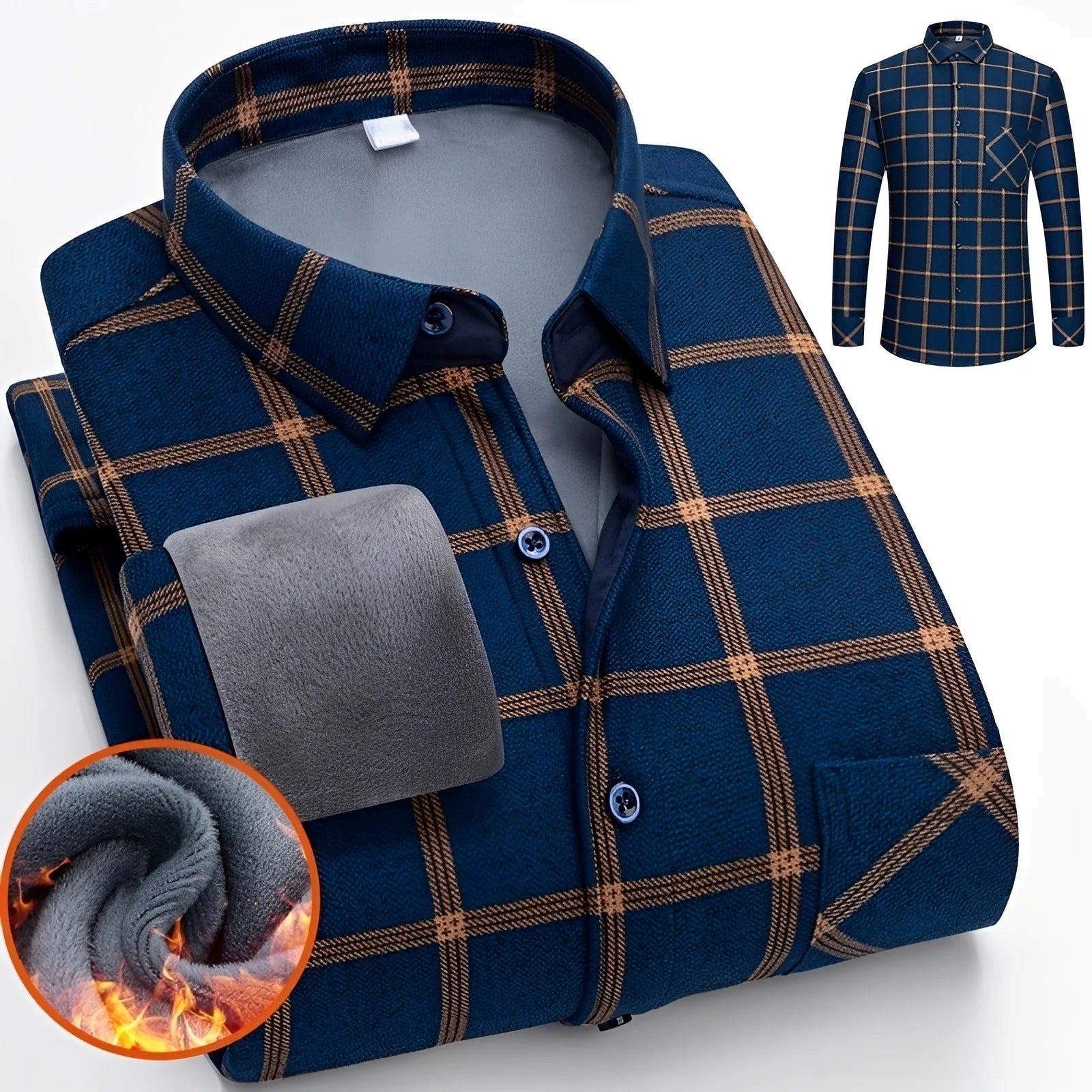 Anton - Chemise à carreaux élégante et chaude pour hommes