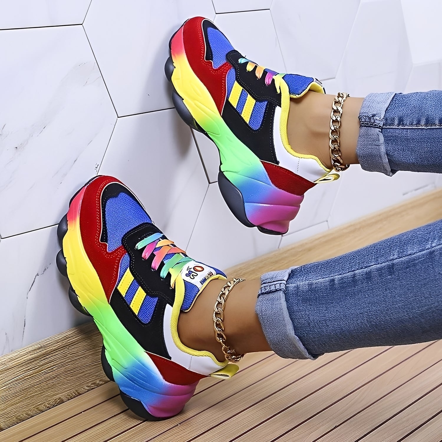 Erika - Chaussures Rainbow confortables