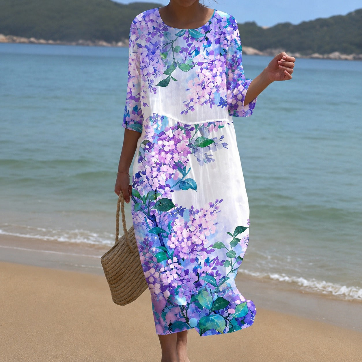 Alina - Robe midi fluide