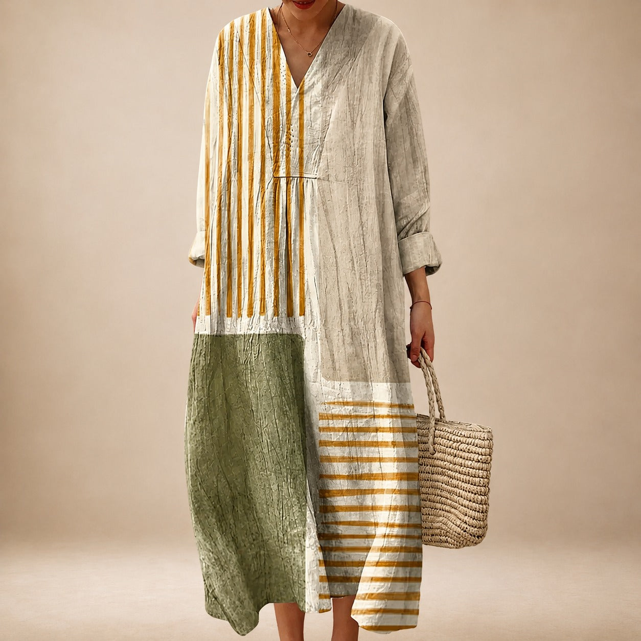 Leilani - Robe élégante pour femmes avec col en V