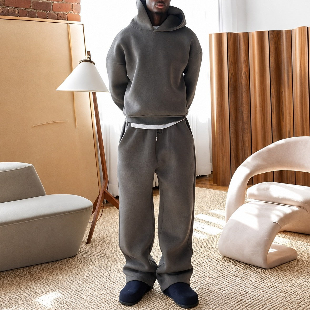 Marco - Ensemble de hoodie oversize chaud pour hommes