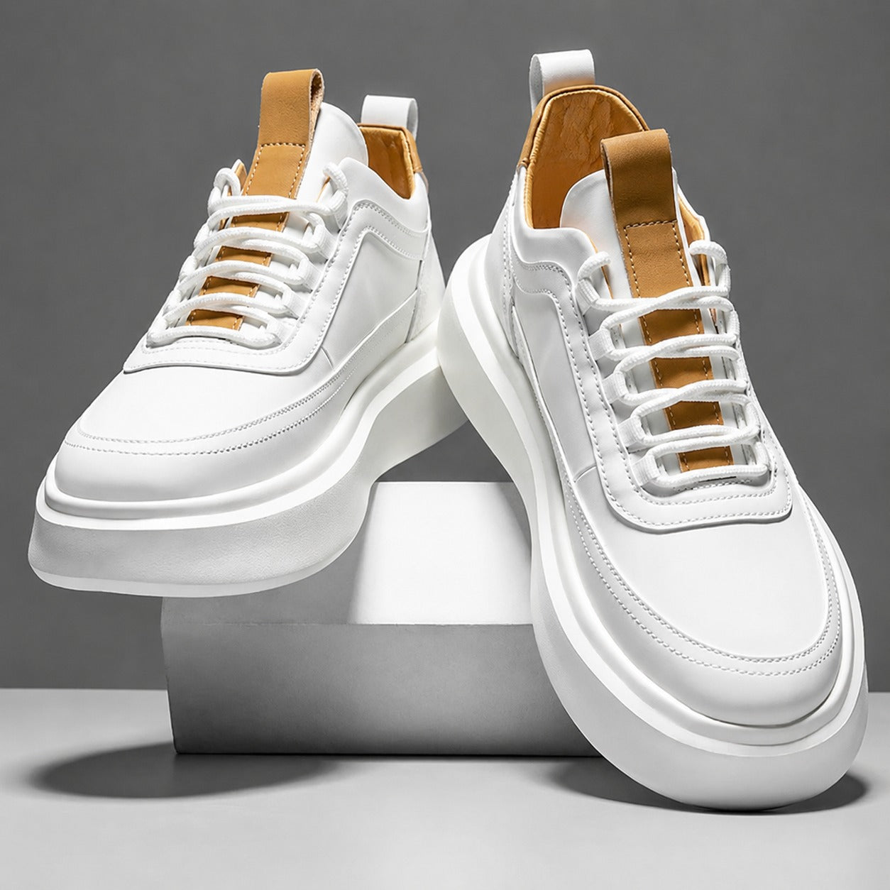 Tommy - Baskets blanches élégantes et confortables