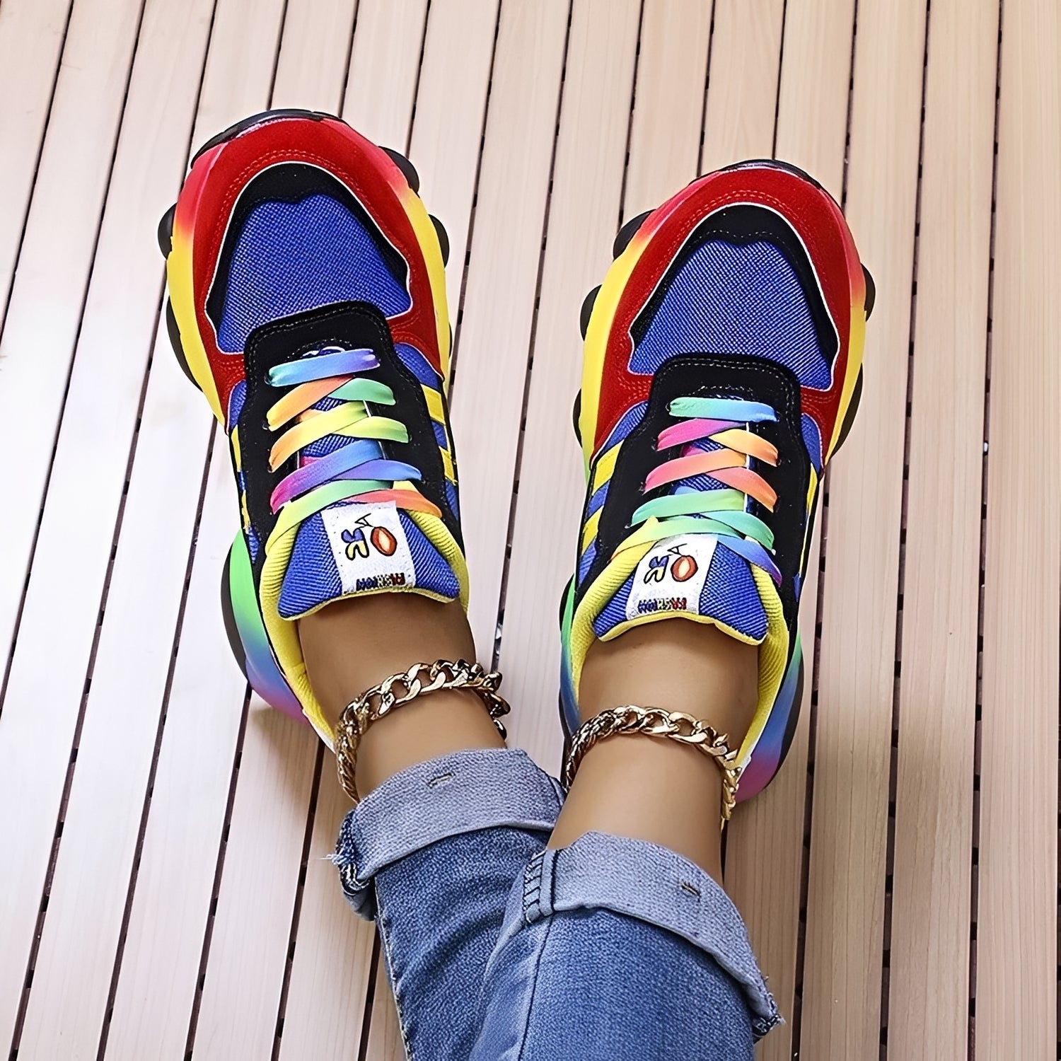 Erika - Chaussures Rainbow confortables