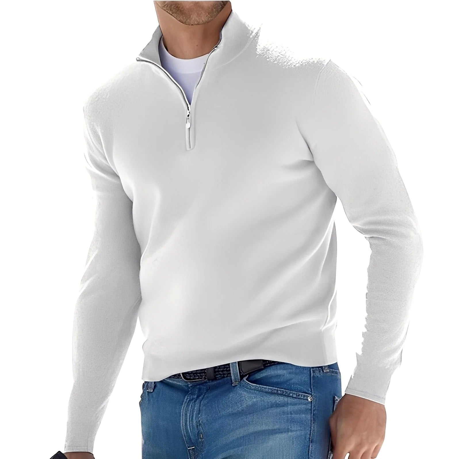 Ralph - Pull décontracté à fermeture éclair pour homme