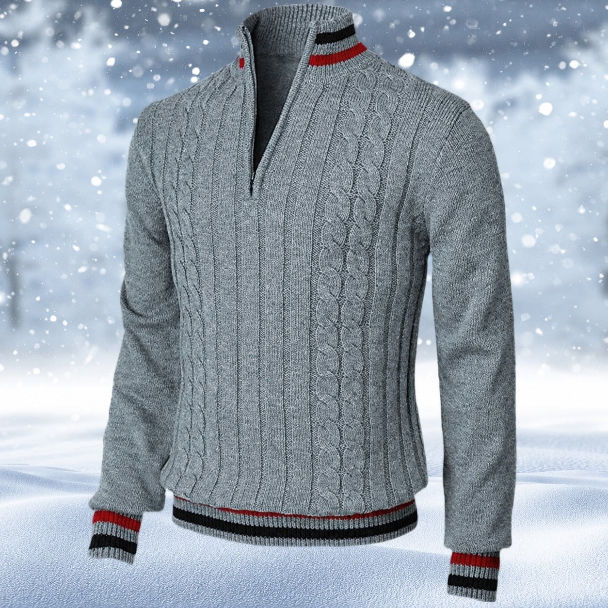 Ralph - Stylish Men's Sweater with a Zipper