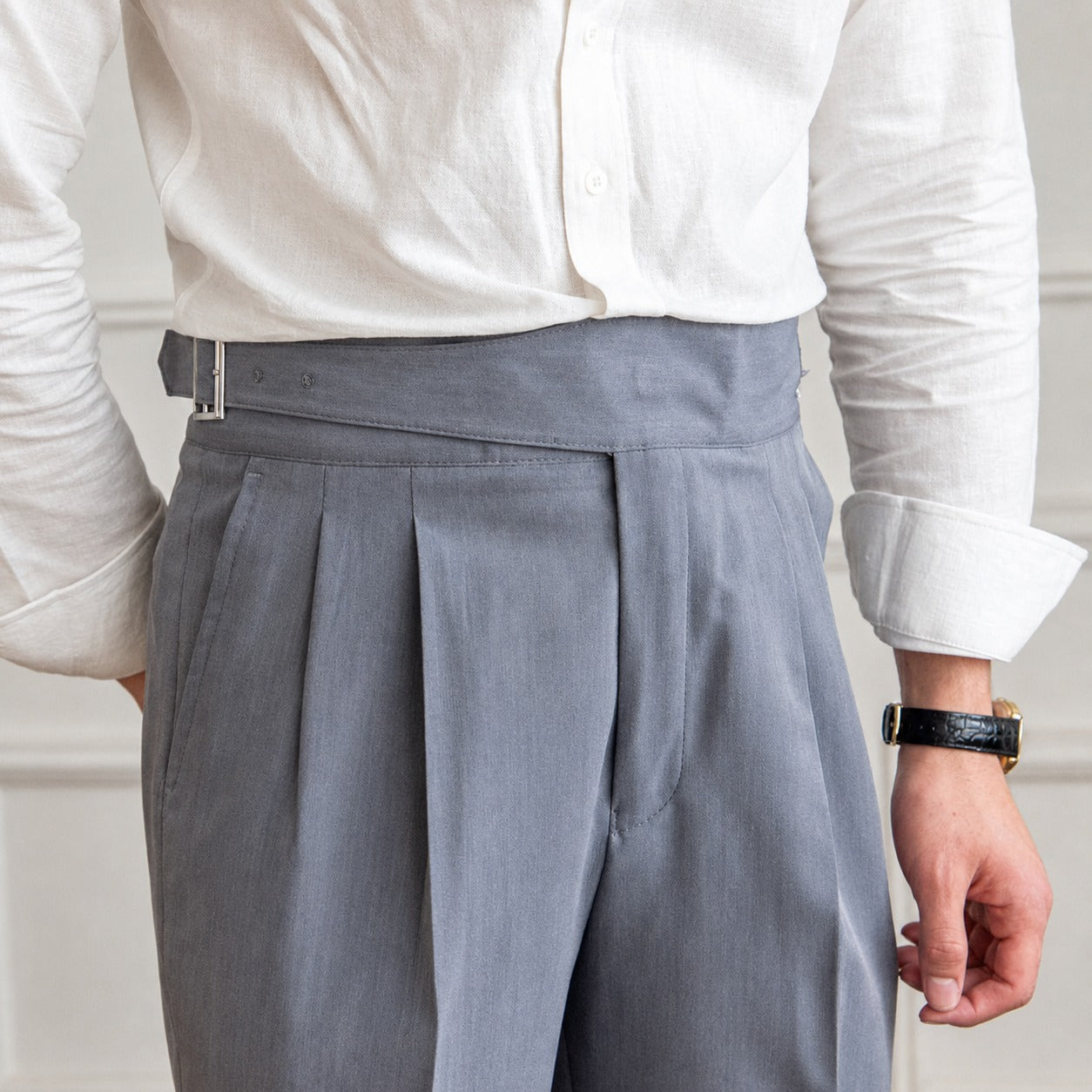Bronson - Pantalon habillé pour hommes avec boucle réglable
