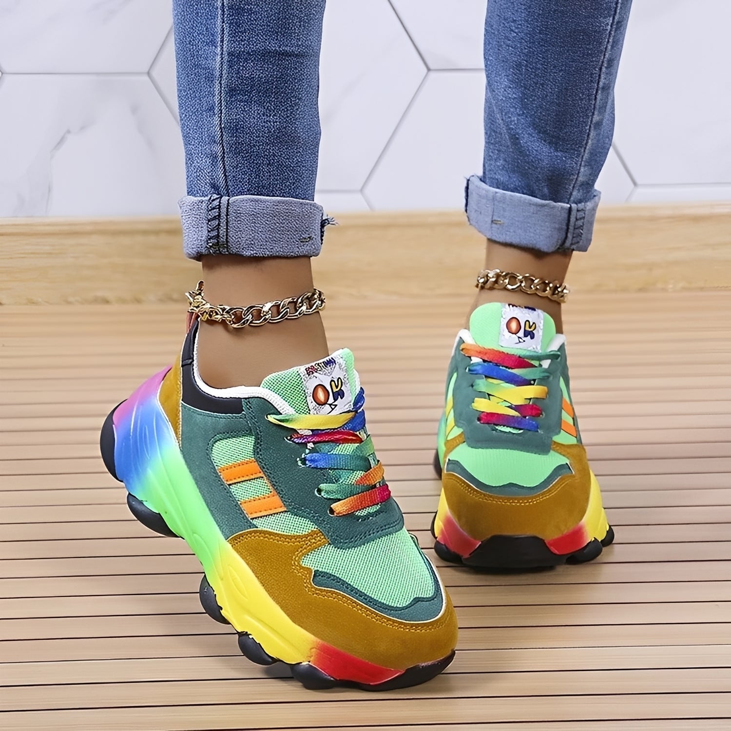 Erika - Chaussures Rainbow confortables