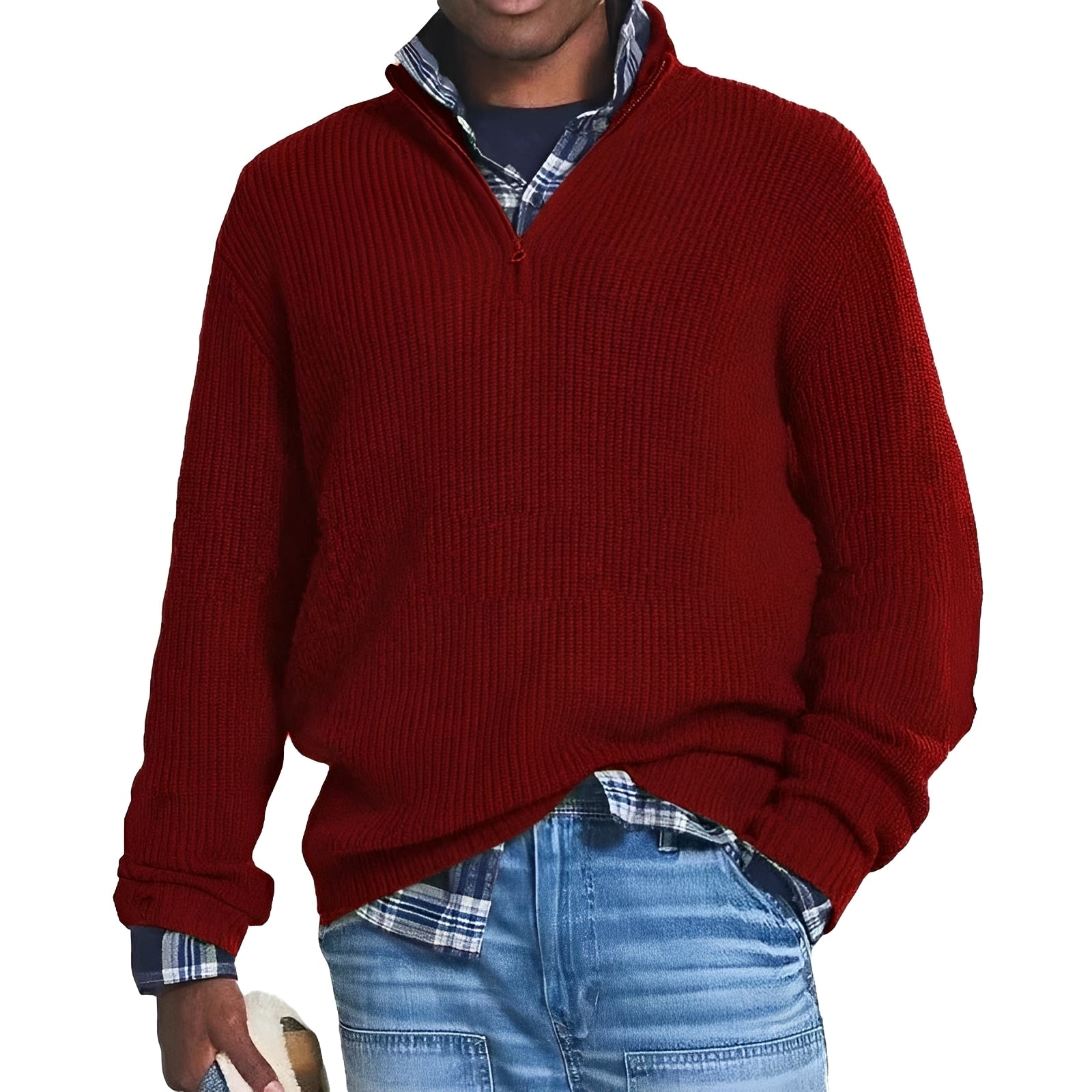 Charlton - Pull chaud à fermeture éclair pour homme