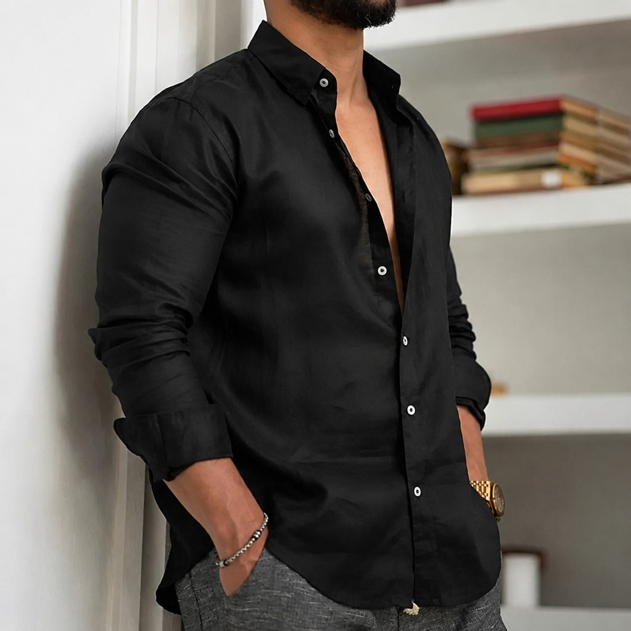 Ronnie - Chemise décontractée en tissu léger