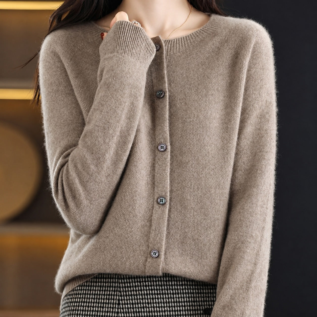 Ina - Pull à col rond élégant pour femme