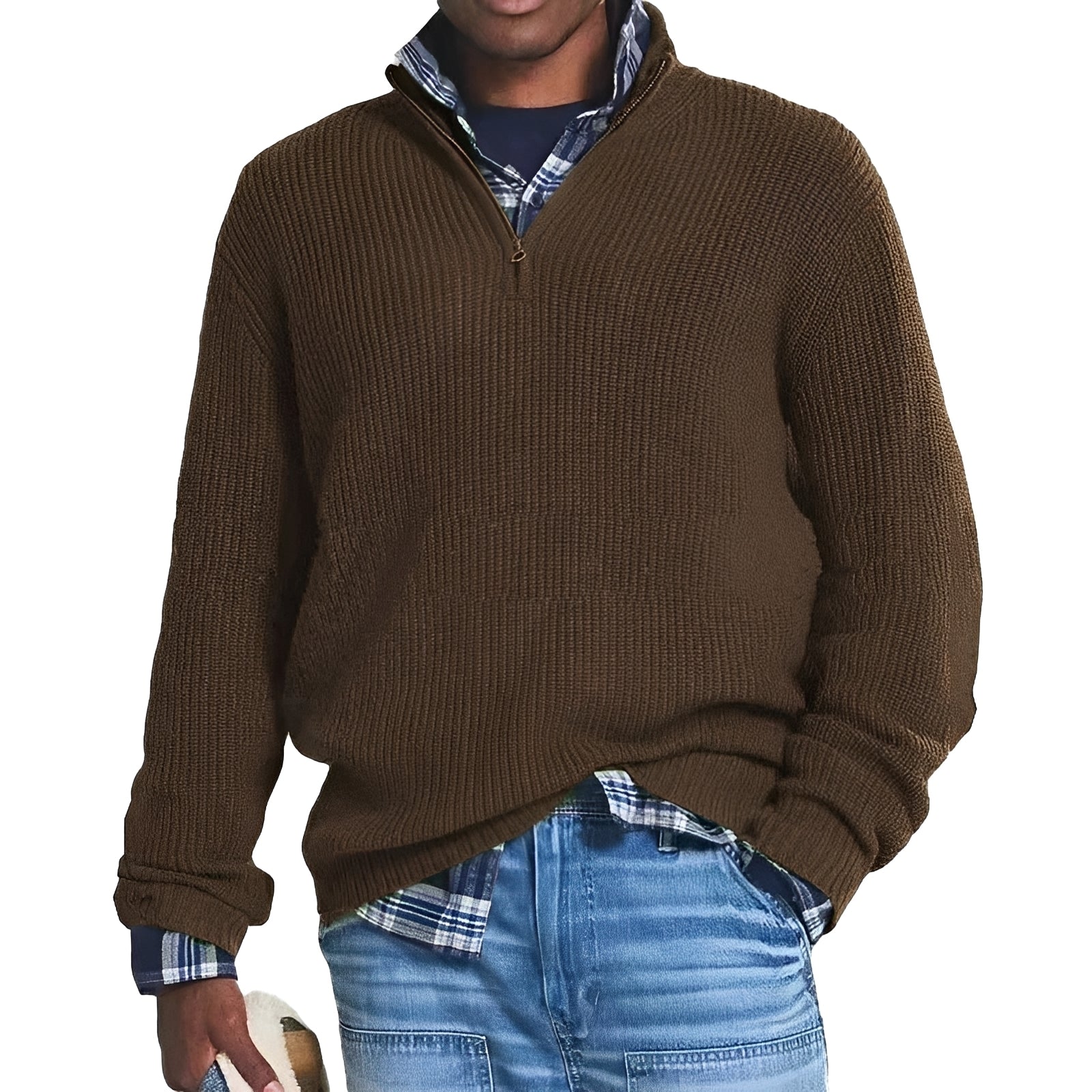 Charlton - Pull chaud à fermeture éclair pour homme