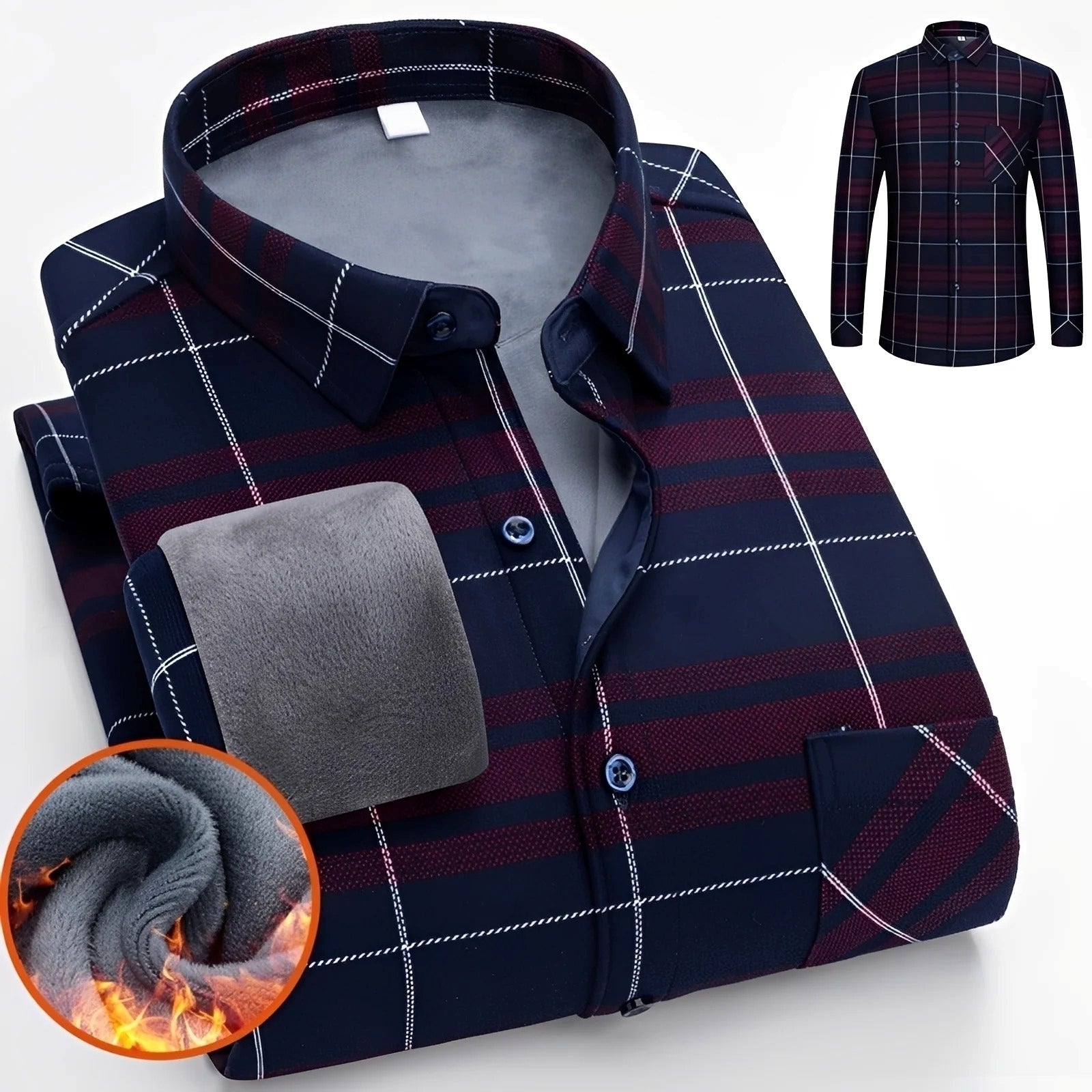 Anton - Chemise à carreaux élégante et chaude pour hommes