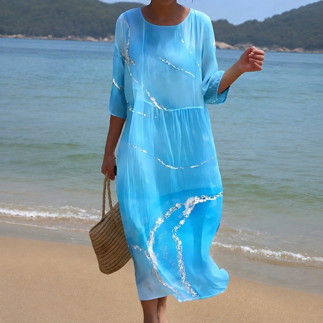 Alina - Robe midi fluide
