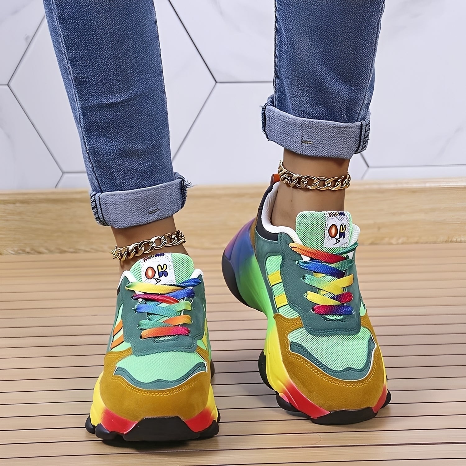 Erika - Chaussures Rainbow confortables